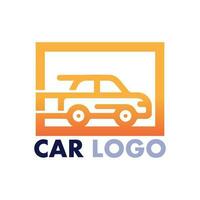 design de logotipo de carro automático com silhueta de ícone de veículo de carro esportivo conceito. Modelo de design de ilustração vetorial. vetor