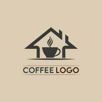 modelo de logotipo de xícara de café vetor