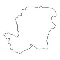Hampshire mapa, cerimonial município do Inglaterra. vetor ilustração.