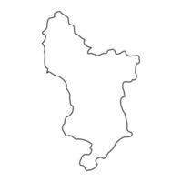 município Derbyshire mapa, administrativo município do Inglaterra. vetor ilustração.