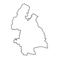 município basculante mapa, administrativo condados do Irlanda. vetor ilustração.