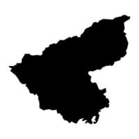 fermanagh e omagh mapa, administrativo distrito do norte Irlanda. vetor ilustração.