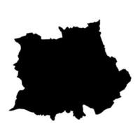 tafe ely mapa, distrito do País de Gales. vetor ilustração.