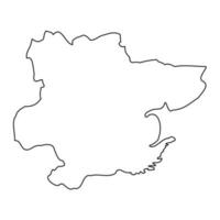 essex mapa, cerimonial município do Inglaterra. vetor ilustração.
