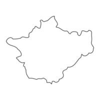 Cheshire mapa, administrativo município do Inglaterra. vetor ilustração.