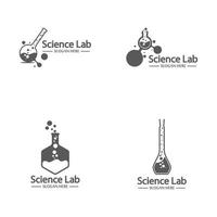 logotipo do laboratório e vetor de símbolo