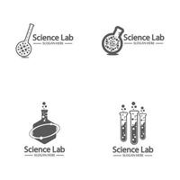 logotipo do laboratório e vetor de símbolo