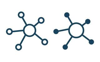 conexões vetor ícone, glifo ícone. rede vetor glifo plano ícone. utilizável para rede e Programas interfaces.