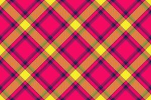 Verifica xadrez têxtil do fundo vetor textura com uma tecido tartan desatado padronizar.