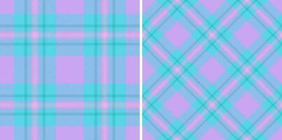 tecido Verifica desatado do xadrez tartan têxtil com uma textura fundo padronizar vetor. vetor