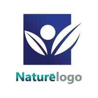 vetor de design de logotipo de folha para modelo de símbolo de natureza editável, ícone de vetor de elemento de natureza de ecologia de logotipo de folha verde.