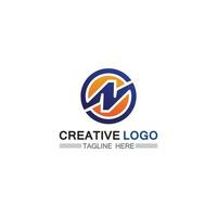 n fonte do logotipo empresa logotipo negócio e letra inicial n desenho vetor e letra para logotipo