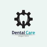 ilustração em vetor modelo logotipo dental