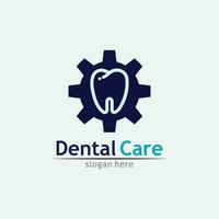 ilustração em vetor modelo logotipo dental