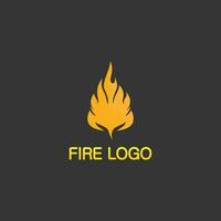 logotipo e ícone de fogo, elemento flamejante vetorial chama ilustração design energia, quente, aviso, sinal de cozimento, logotipo, ícone, luz, energia, calor vetor