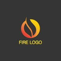 logotipo e ícone de fogo, elemento flamejante vetorial chama ilustração design energia, quente, aviso, sinal de cozimento, logotipo, ícone, luz, energia, calor vetor