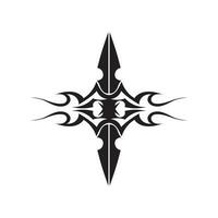 ícone de tatuagem étnica tribal ilustração vetorial logotipo vetor