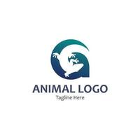 vetor animal lagarto salamandra lagartixa crocodilo e répteis logotipo