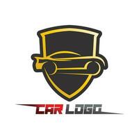 design de logotipo de carro automático com silhueta de ícone de veículo de carro esportivo conceito. Modelo de design de ilustração vetorial. vetor