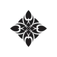 ícone de tatuagem étnica tribal ilustração vetorial logotipo vetor