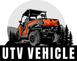 vetor de design de logotipo de clube social utv offroad