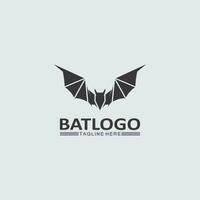 animal e vetor do logotipo de morcego, asas, preto, halloween, vampiro, gótico, ilustração, desenho ícone de morcego