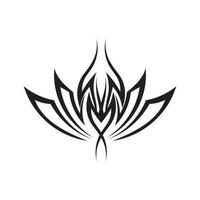 ícone de tatuagem étnica tribal ilustração vetorial logotipo vetor