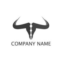aplicativo de ícones de modelo de vetor de logotipo e símbolos de touro