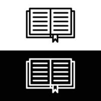 livro esboço ícone. linear estilo placa para Móvel conceito e rede Projeto. aberto livro simples linha vetor ícone. Educação símbolo, logotipo ilustração. pixel perfeito vetor gráficos