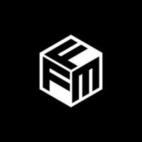 fmf carta logotipo Projeto dentro ilustração. vetor logotipo, caligrafia desenhos para logotipo, poster, convite, etc.