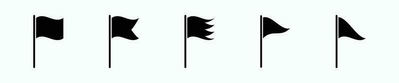 bandeira vigarista conjunto com branco fundo eps10 - vetor. vetor