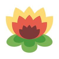 ícone de estilo simples de flor de verão vetor