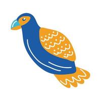 ícone de estilo simples de pássaro exótico mexicano vetor