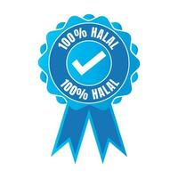 halal certificado distintivo, halal Comida certificado fita distintivo, halal produtos certificação carimbo vetor