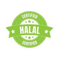 halal certificado distintivo, halal Comida certificado fita distintivo, halal produtos certificação carimbo vetor