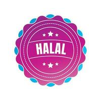 halal certificado distintivo, halal Comida certificado fita distintivo, halal produtos certificação carimbo vetor