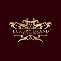 elegante minimalista enfeite logotipo modelo luxo enfeite Casamento decoração negócios. inicial marca Projeto. vetor