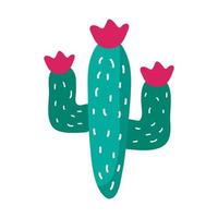 ícone de estilo simples de planta mexicana de cacto vetor