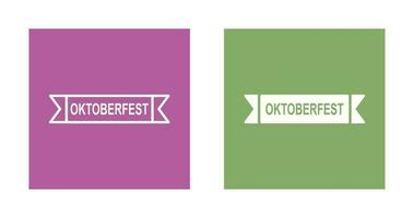 ícone de vetor de banner da oktoberfest