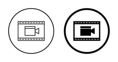 ícone exclusivo de vetor de vídeo e animação