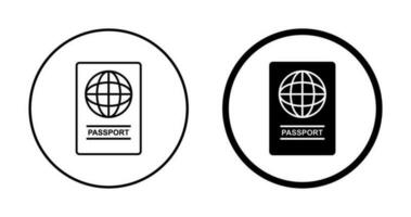 ícone de vetor de passaporte