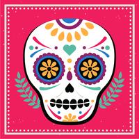 Vector Mexican Skull Mask Ilustração