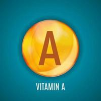 vitamina a ícone antioxidante vetor