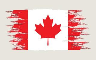canadense bandeira modelo escova vetor ilustração