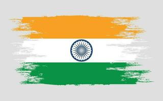 indiano bandeira modelo escova vetor ilustração