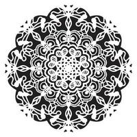 circular padronizar mandala arte decoração elementos para meditação cartaz, tatuagem, hena, mehndi, decorativo enfeite dentro étnico oriental estilo. coloração livro página. vetor