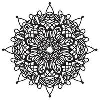 circular padronizar mandala arte decoração elementos para meditação cartaz, tatuagem, hena, mehndi, decorativo enfeite dentro étnico oriental estilo. coloração livro página. vetor