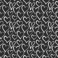 ilustração em vetor padrão sem emenda do símbolo do coração. mão desenhada esboço doodle fundo. dia dos namorados ou fundo do dia da mulher