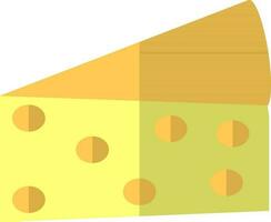 laranja e amarelo pastelaria dentro plano estilo. vetor