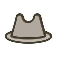 design de ícone de chapéu fedora vetor